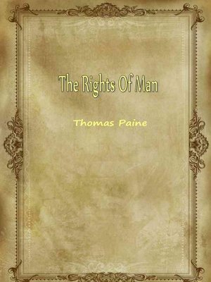 cover image of The Rights Of Man